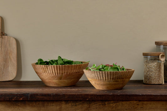 Nkuku Gavivi Mango Wood Bowl Natural