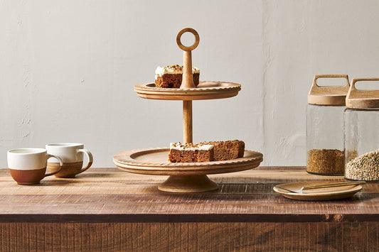 Nkuku Gavivi Mango Wood Cake Stand
