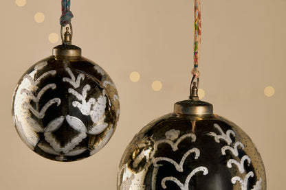 Nkuku Giant Antique Gold Bauble