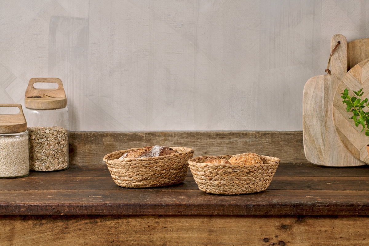 Nkuku Giti Bread Baskets Natural (Set Of 2)