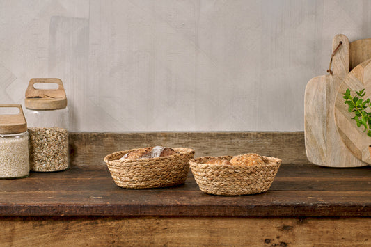 Nkuku Giti Bread Baskets Natural (Set Of 2)