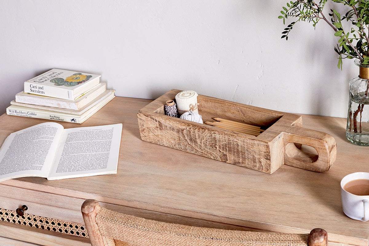 Nkuku Hanwa Reclaimed Wood Traditional Storage Pot