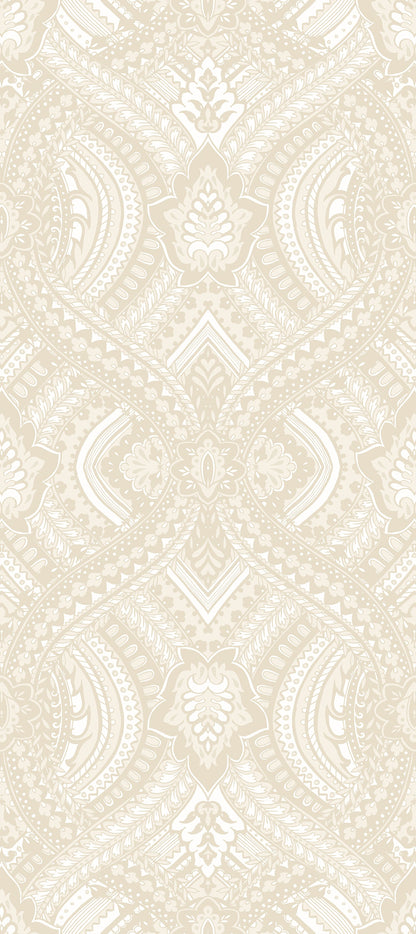 Hoopla Walls Ogee Damask Natural