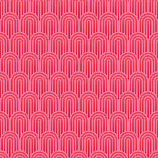 Hoopla Walls Retro Arch Bright Pink