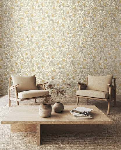Hoopla Walls Seaweed Garden Fossil Grey