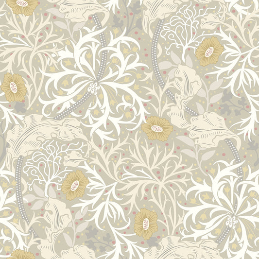 Hoopla Walls Seaweed Garden Fossil Grey