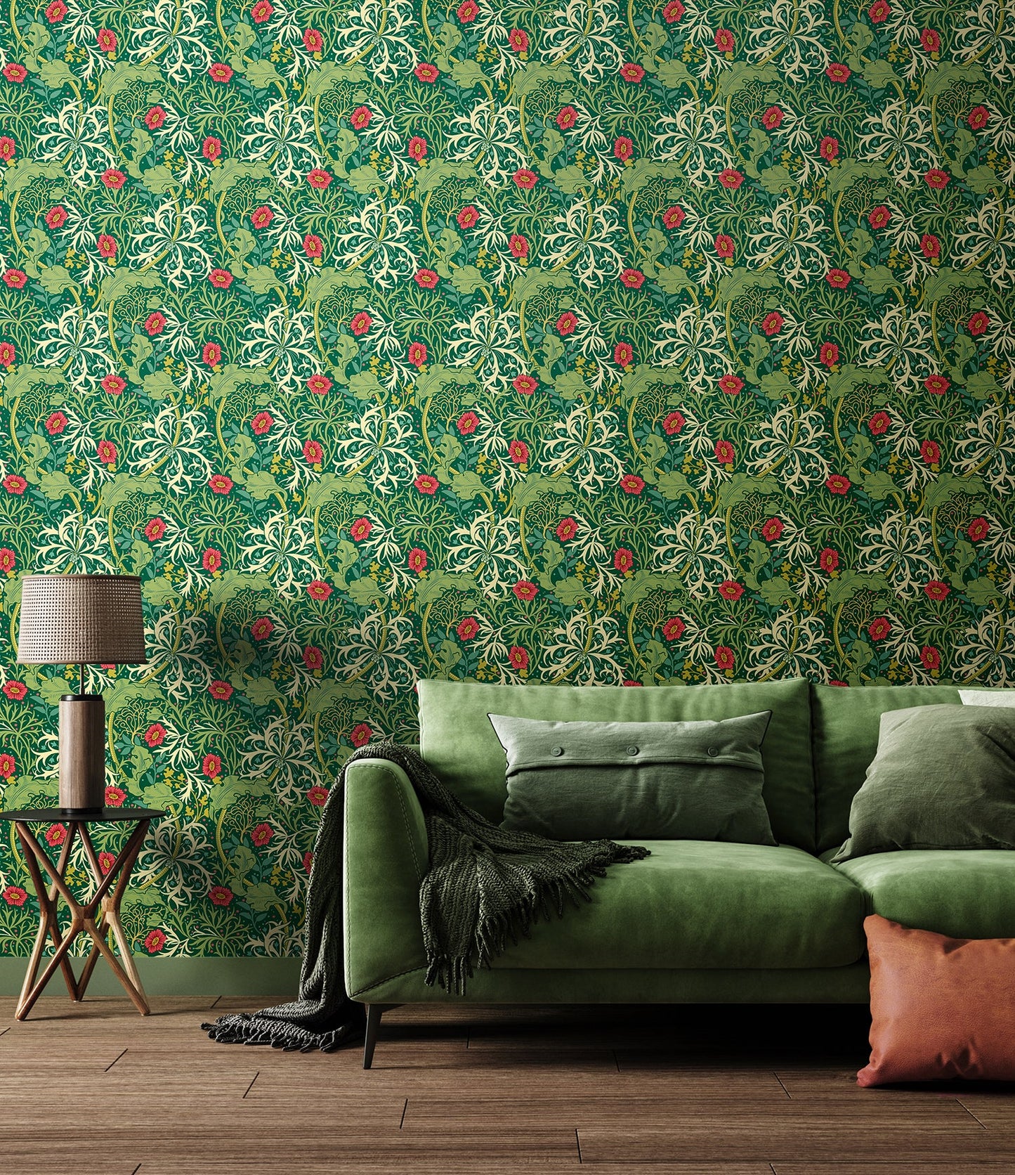 Hoopla Walls Seaweed Garden Emerald
