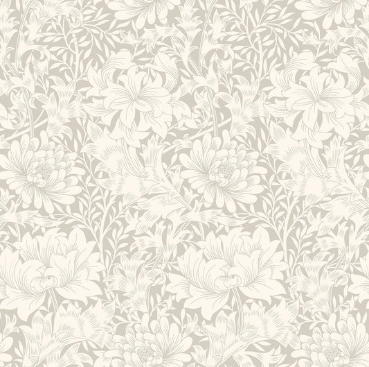 Hoopla Walls Chrysanthemum Dove