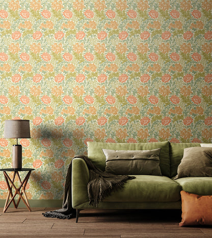 Hoopla Walls Chrysanthemum Sage Amber