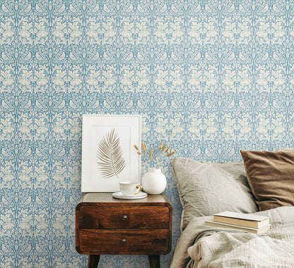 Hoopla Walls Forest Rabbit Blue