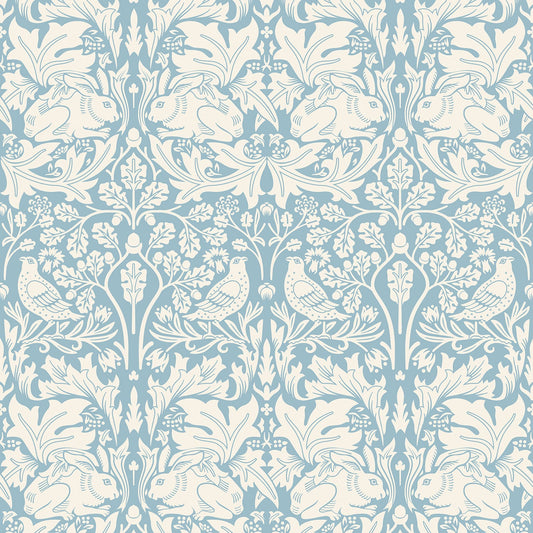 Hoopla Walls Forest Rabbit Blue