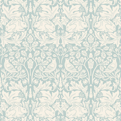 Hoopla Walls Forest Rabbit Duck Egg Blue