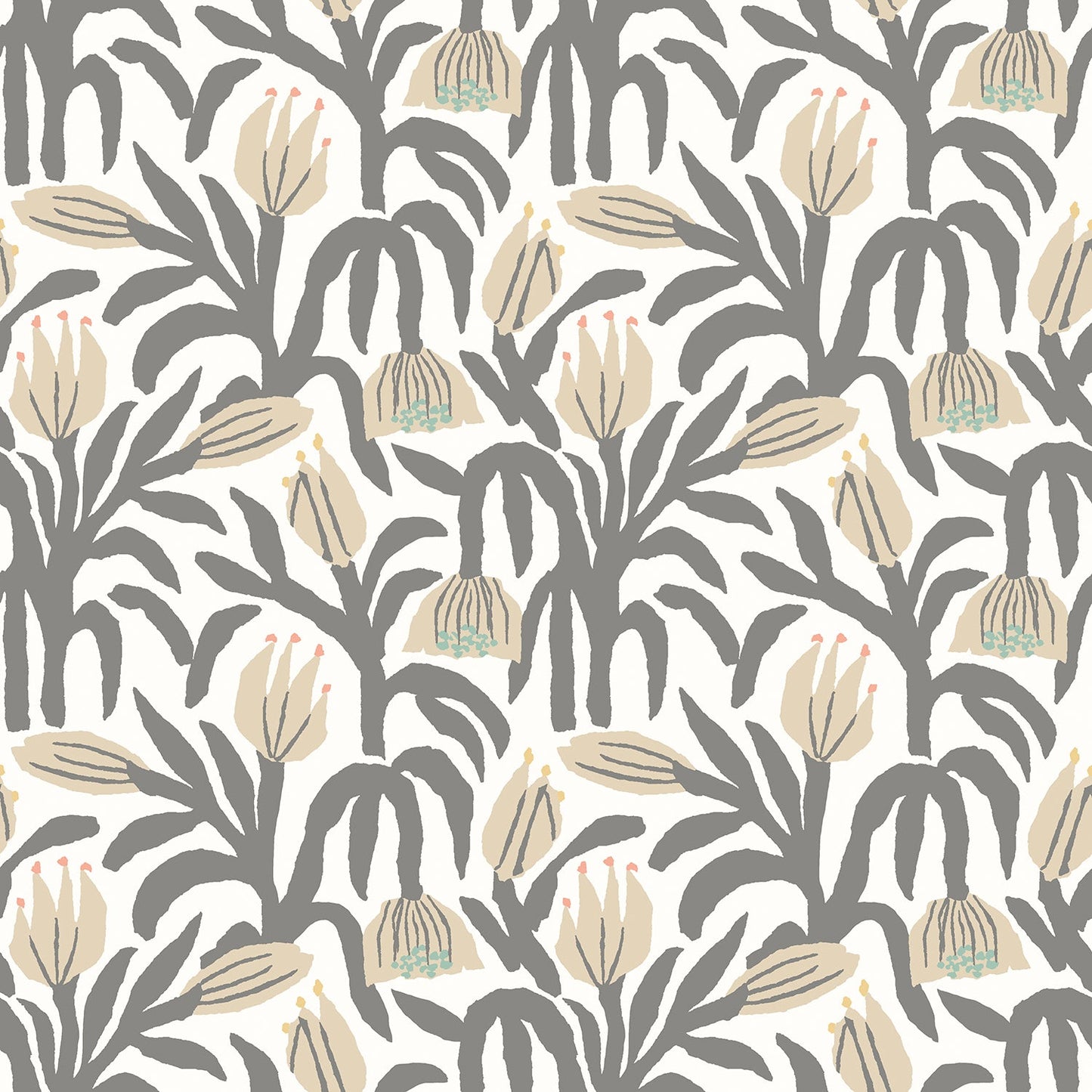 Hoopla Walls Chunky Flower Charcoal