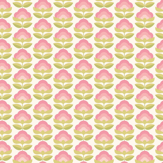 Hoopla Walls Retro Flower Rose Apple