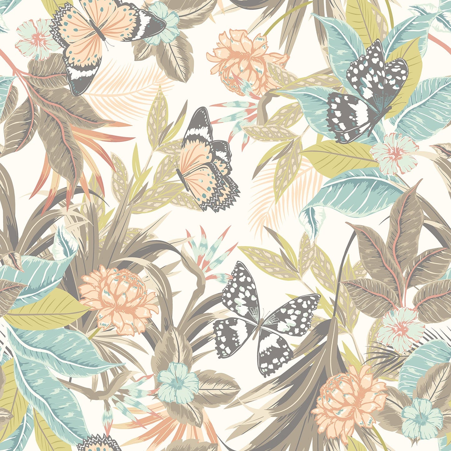 Hoopla Walls Paradise Moss Peach