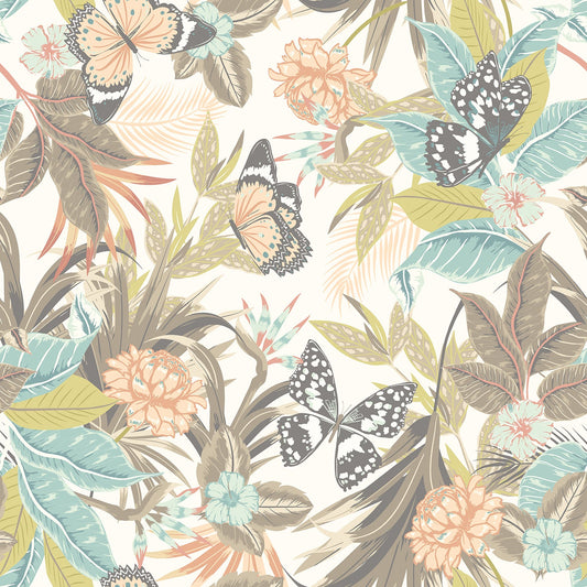 Hoopla Walls Paradise Moss Peach