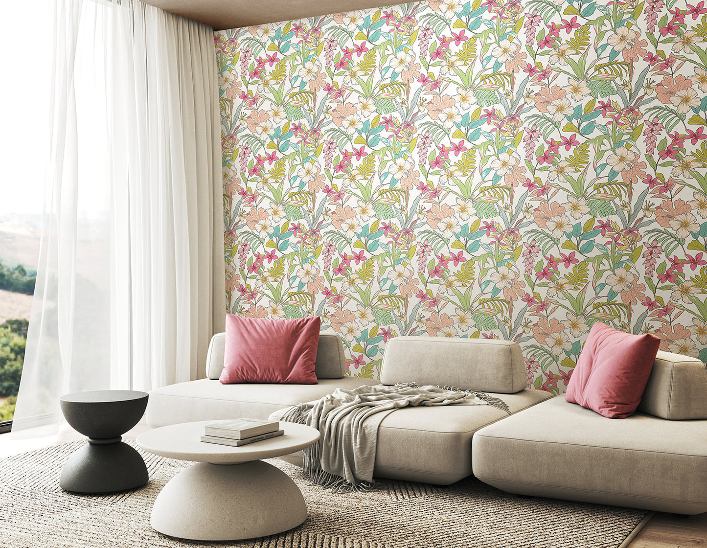 Hoopla Walls Oasis Apple Rose