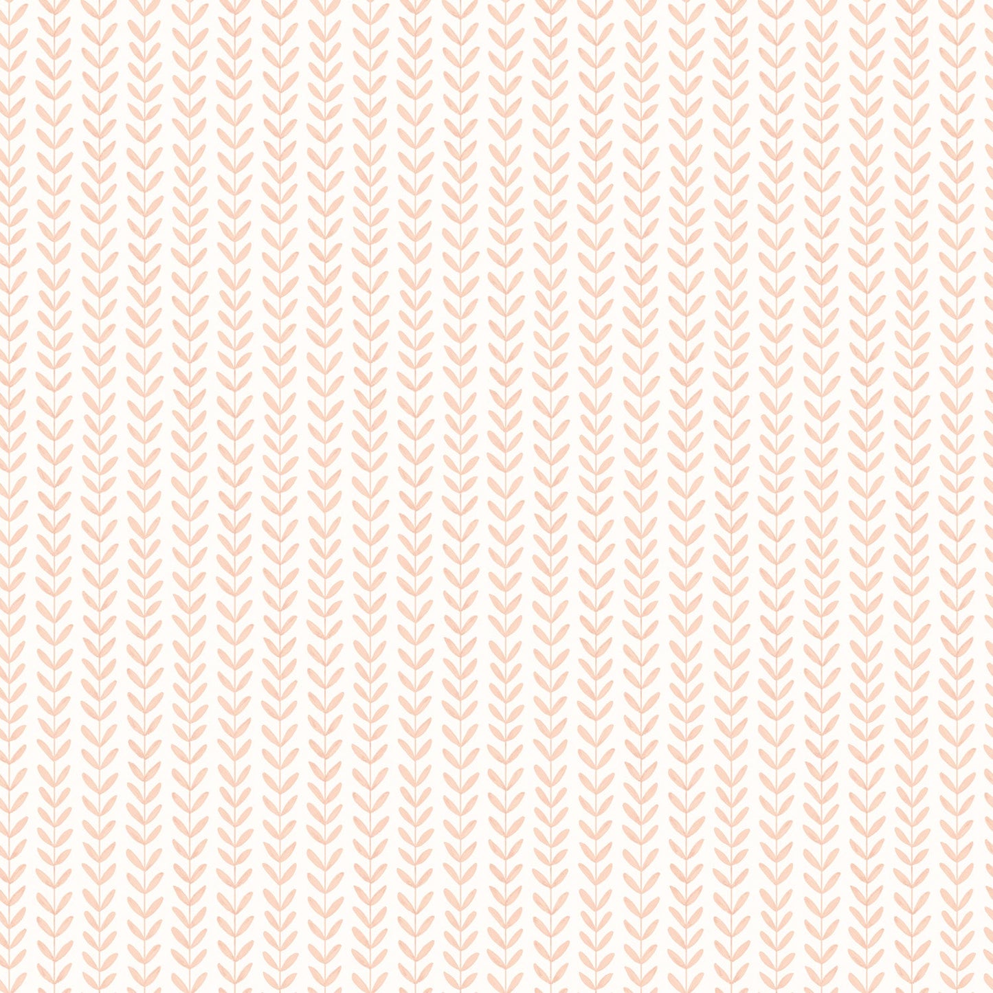 Hoopla Walls Ditsy Leaf Stripe Apricot