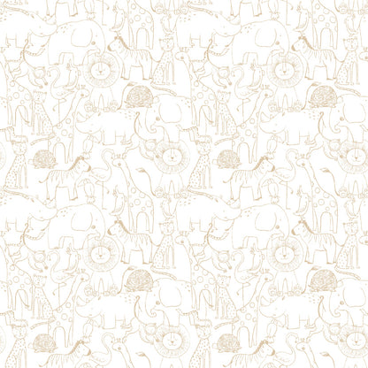 Hoopla Walls Animal Doodle Parchment