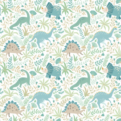 Hoopla Walls Jurassic Party Denim Mix