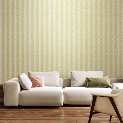 Hoopla Walls Ditsy Leaf Stripe Apple