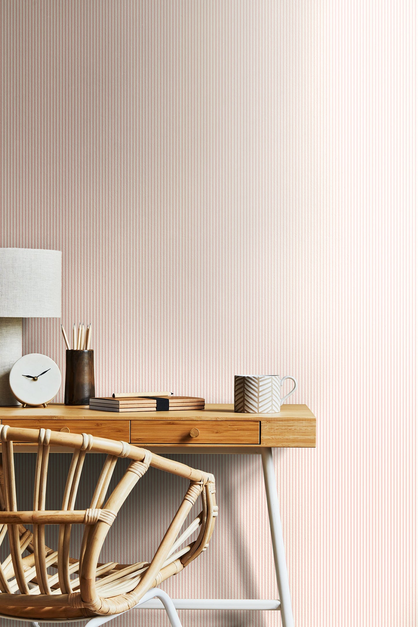 Hoopla Walls Tiny Stripe Rose