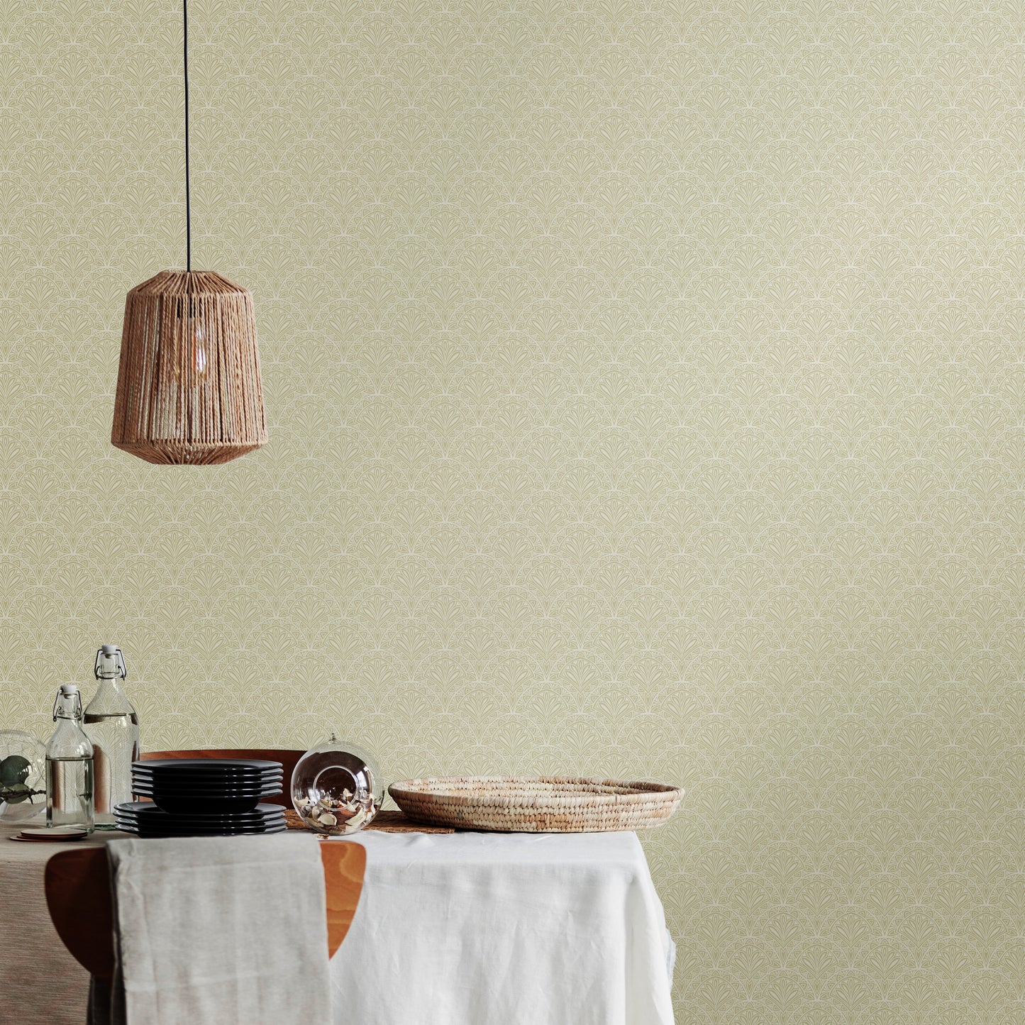 Hoopla Walls Ditsy Deco Fan Sage