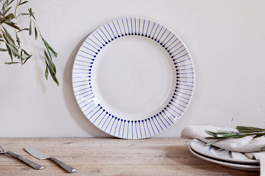 Nkuku Iba Dinner Plate Indigo