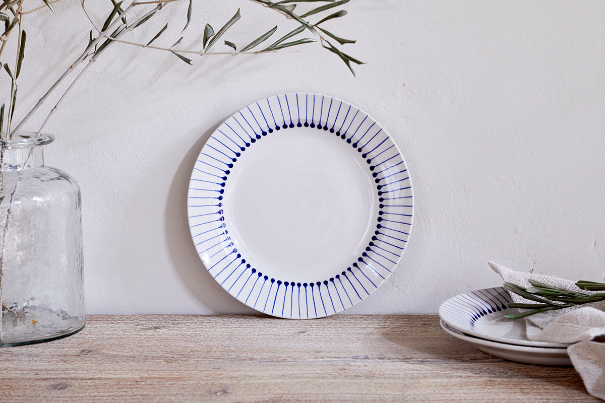 Nkuku Iba Side Plate Indigo