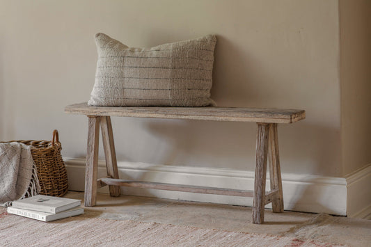 Nkuku Ibo Reclaimed Wood Long Bench Natural