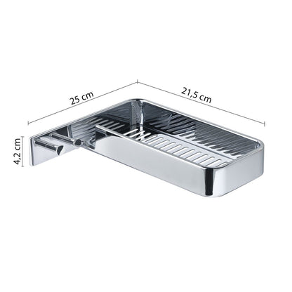 Origins Living Gedy Il Giglio Corner Shower Basket With Hooks Chrome