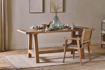 Nkuku Indali Mango Wood Dining Table Natural