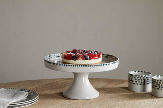 Nkuku Juniper Drop Ceramic Stand Cream & Juniper