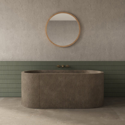 Origins Living Kenji Mirror Round 60cm Bamboo