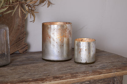 Nkuku Kunjari Tealight Holders Rustic Gold