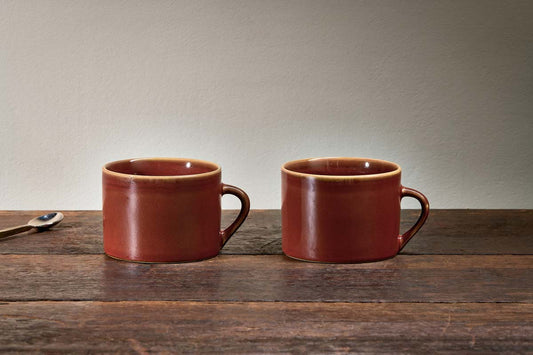 Nkuku Kalini Mugs Amber Large (Set Of 2)