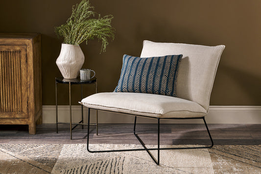 Nkuku Kashvi Oversized Linen Lounger Natural