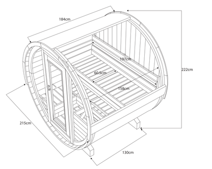 The Hot Pod Keska Barrel Sauna