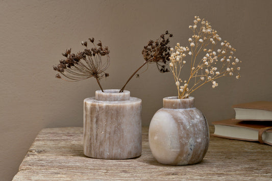 Nkuku Khari Marble Vase Grey