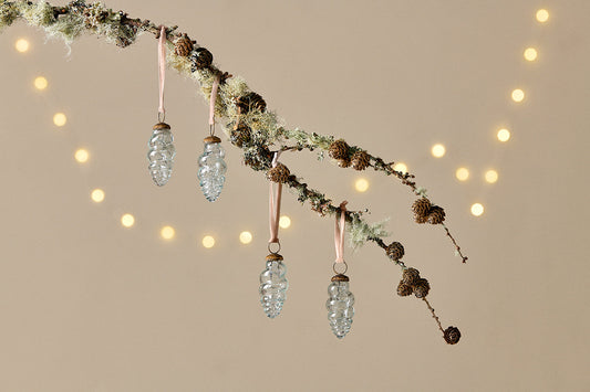 Nkuku Khol Shell Baubles Clear Antique (Set Of 4)