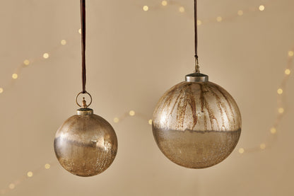 Nkuku Konara Giant Bauble Gold Crackle