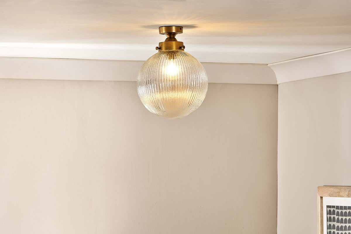 Nkuku Konnie Bathroom Ceiling Light Clear