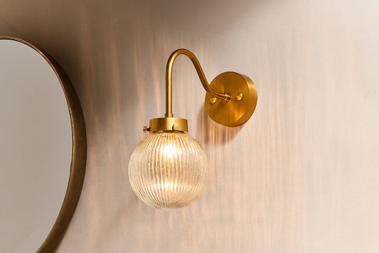 Nkuku Konnie Bathroom Wall Light Clear