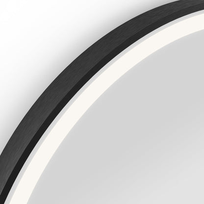 Origins Living Lomax Light Arch Mirror 50x100cm Brushed Black