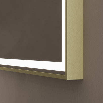 Origins Living Lomax Light Overmantle Arch Illuminated Mirror 120 X 75cm Brushed Brass