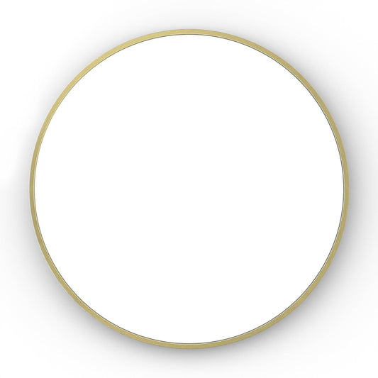 Origins Living Lomax Round Mirror 60cm Brushed Brass