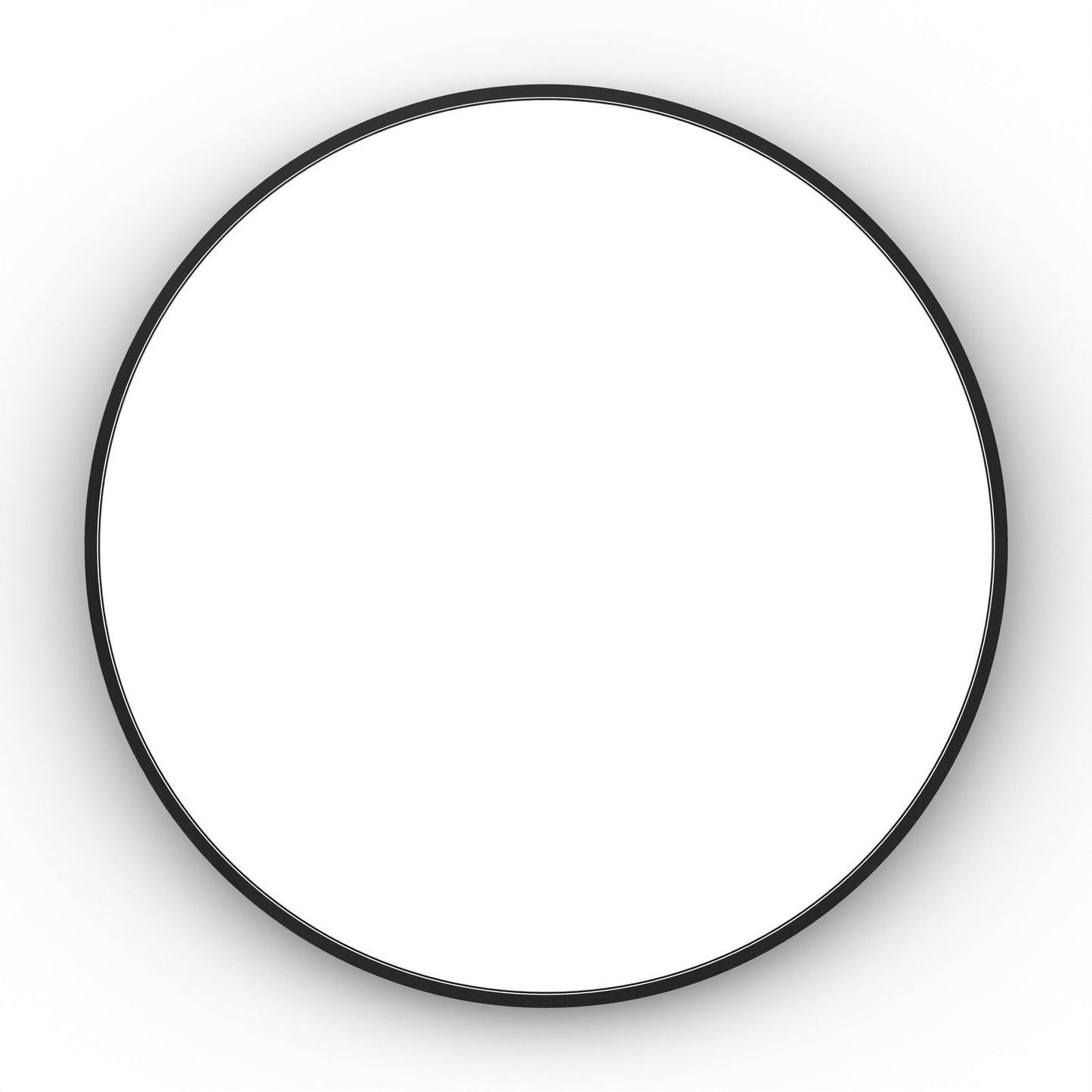 Origins Living Lomax Round Mirror 60cm Matt Black