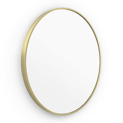Origins Living Lomax Round Mirror 70cm Brushed Brass