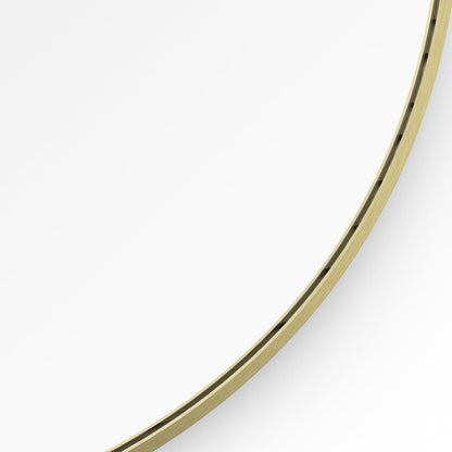 Origins Living Lomax Round Mirror 70cm Brushed Brass