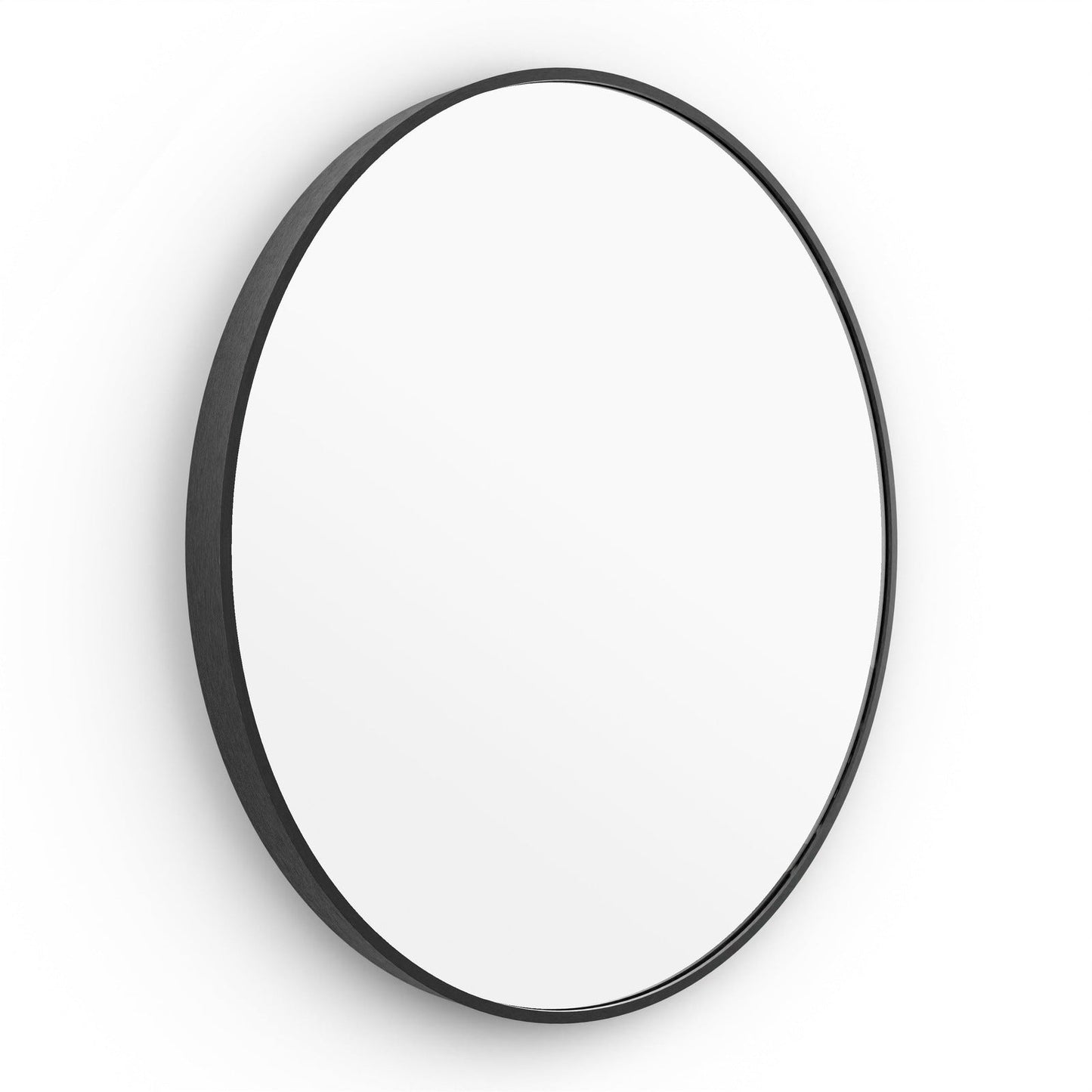 Origins Living Lomax Round Mirror 70cm Matt Black